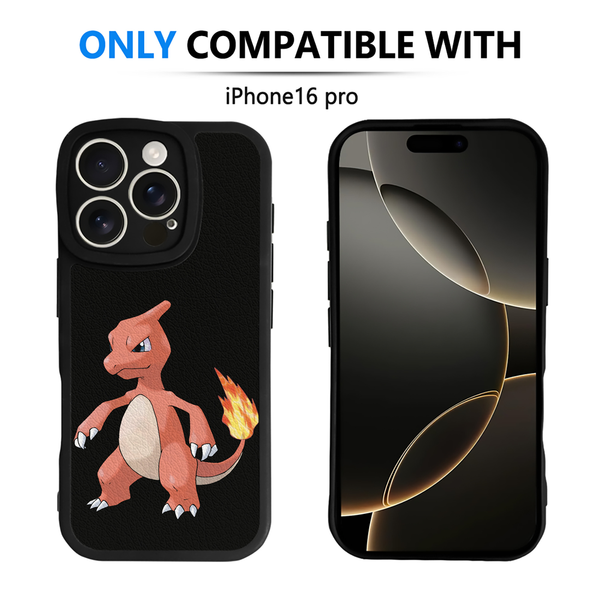 （画像用） ポケットモンスター Pokémon 【iPhone 16シリーズ対応】シリコンスマホケース（レザー調） 材質：シリコン